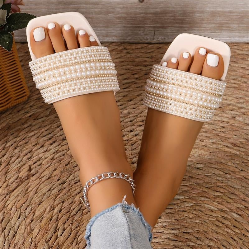 Sandalias Elegantes de Diamante Negro para Mujeres