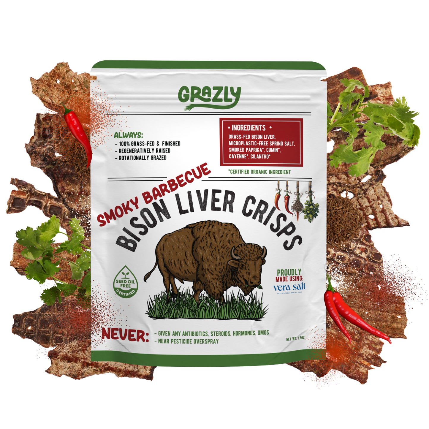 Bison Liver Crisps - 100% Grass-Fed & Finished