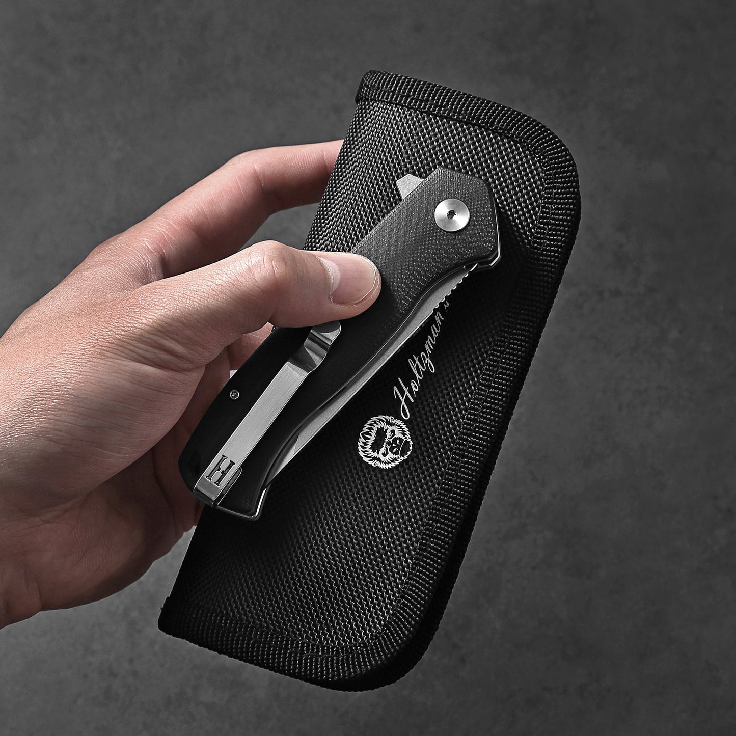 Ultimate Pathfinder Folding Pocket Knife Gift Set for Adventurers (Black & Silver) - Korvel