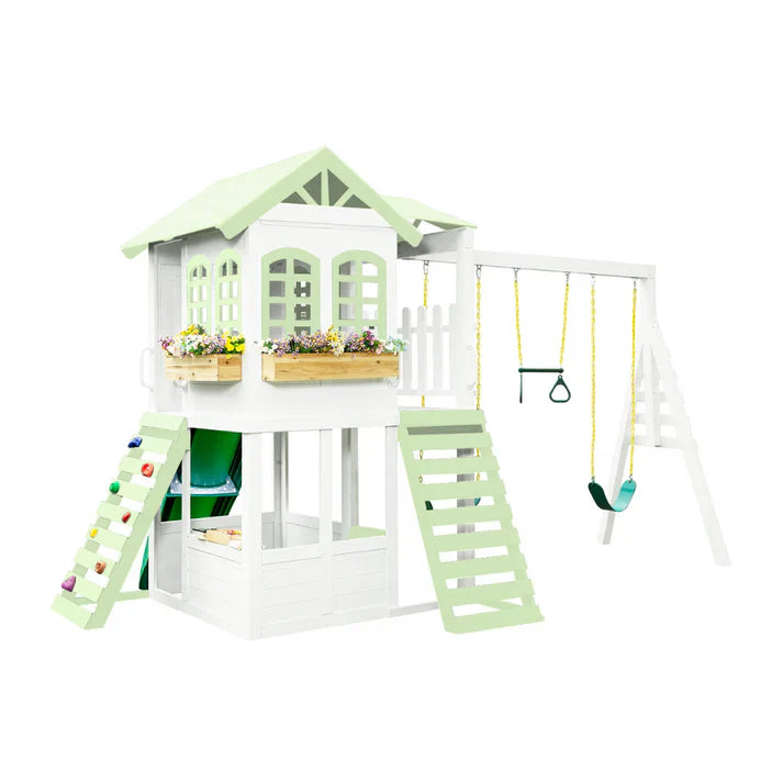 2MamaBees Reign Two Story Swing Set - Korvel