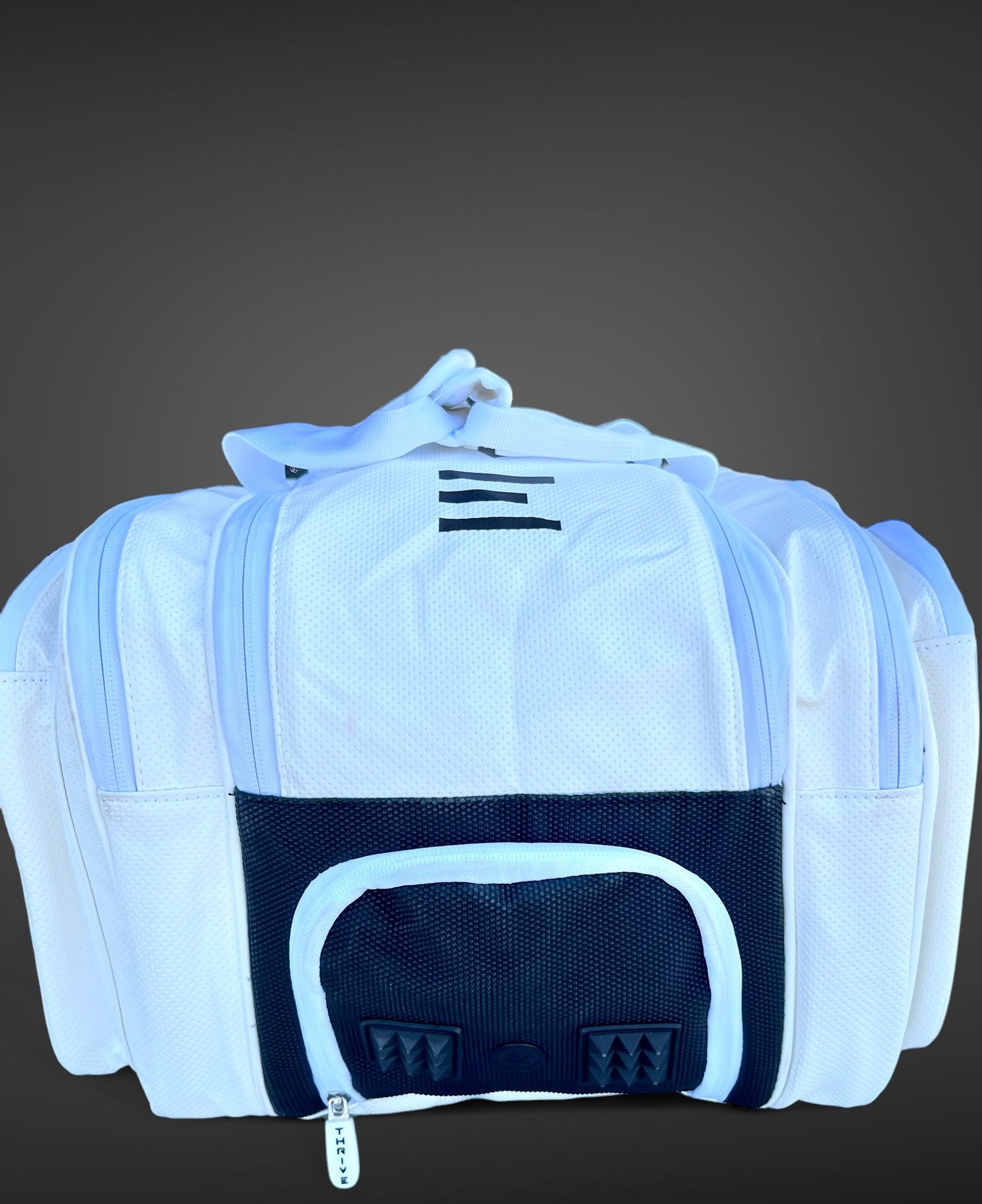 Premium White Elite Pro Tour Pickleball Bag with Shoe Compartment - Korvel