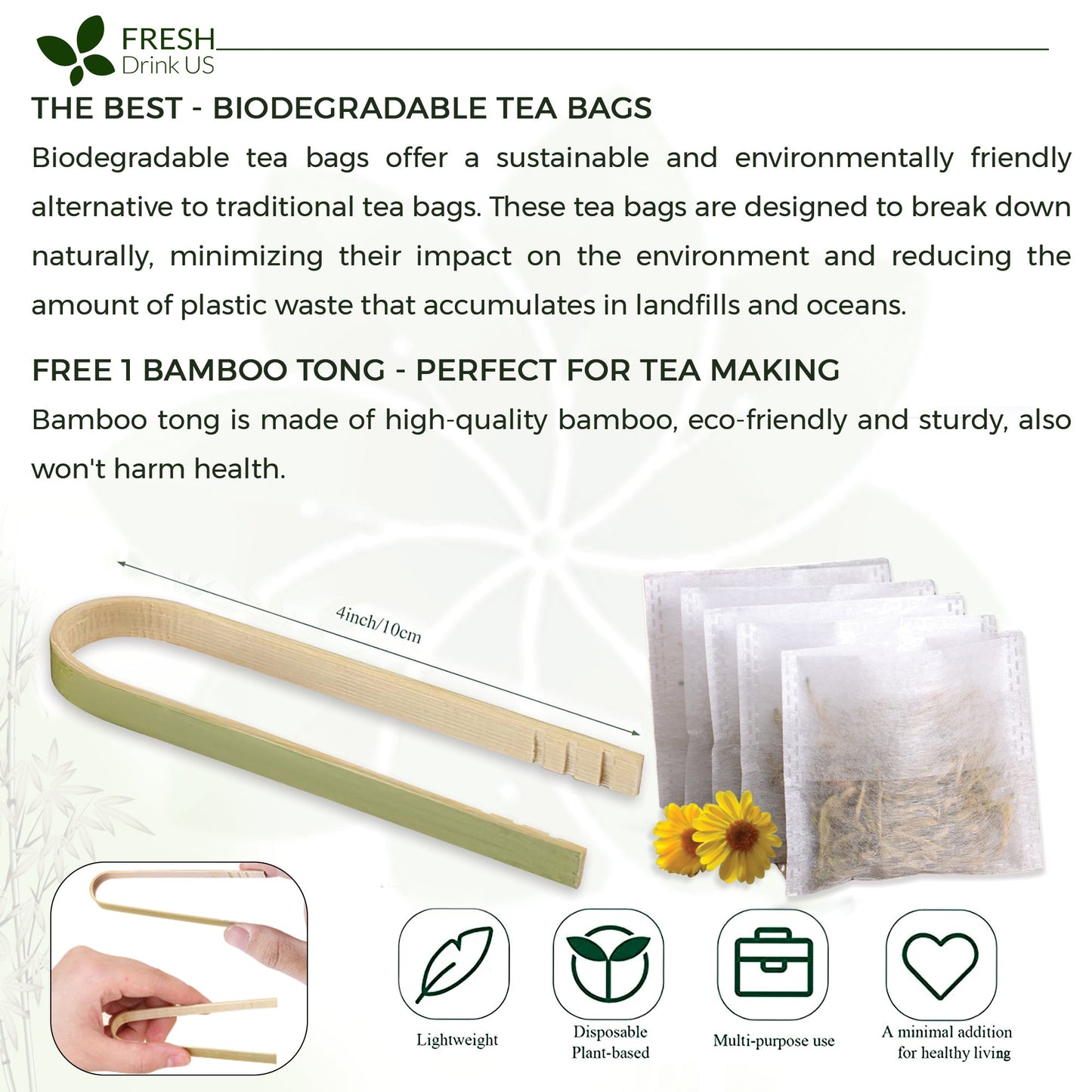 Bolsitas de té de raíz de diente de león, 100 % natural y puro. Bolsitas de té ecológicas. Infusión de raíz de diente de león. Sin azúcar, sin cafeína, sin gluten. Vegano. 