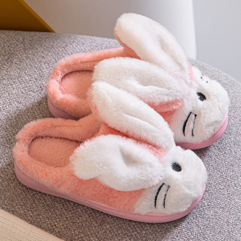 Zapatillas de Conejo de Dibujos Animados Acogedoras para Niños y Adultos