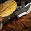 Premium Handmade Tom Brown Tracker Knife - D2 Steel with Buffalo Horn & Canvas Handle for Outdoor Adventures - Korvel