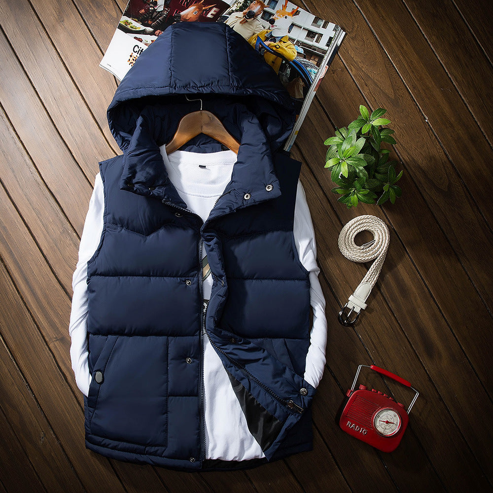 Premium Men's Sleeveless Down Vest for Autumn and Winter
