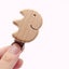 Premium Beech Wood Pacifier Clip - Cute Elephant & Heart Design