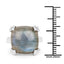 Bague en argent sterling avec labradorite véritable de 16,95 carats
