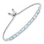 Elegant 2.20 Carat Aquamarine Sterling Silver Bracelet