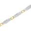 Pulsera de eslabones de diamantes de corte princesa de oro de 14 quilates - 2.0 Cttw