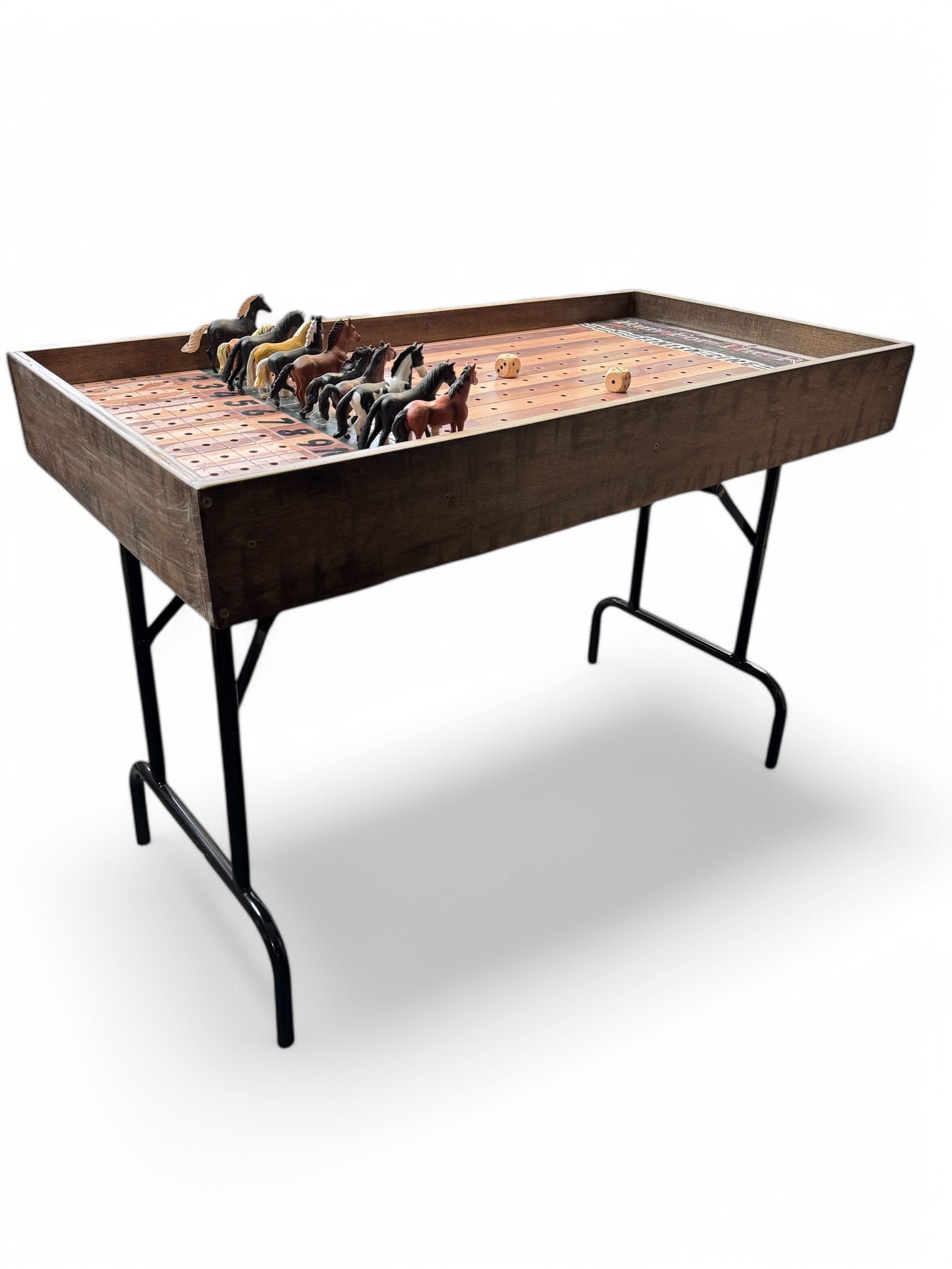Jumbo Horse Game with Stained Rails - Korvel