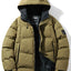 Veste matelassée à capuche pour hommes en grande taille pour un confort en extérieur