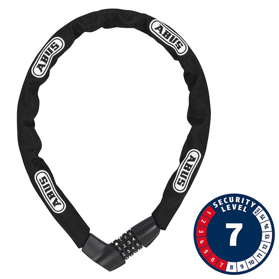 Abus Tresor 1385 Chain Lock Combo - 7mm x 85cm - Black