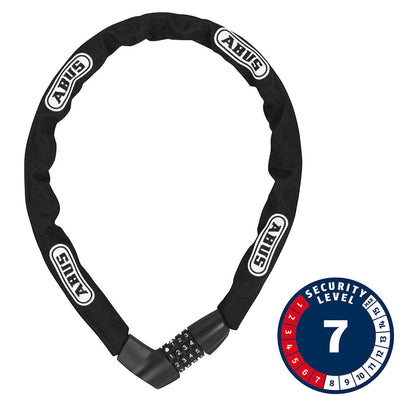 Abus Tresor 1385 Chain Lock Combo - 7mm x 85cm - Black