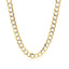 Cadena Curb Pave de Oro Bicolor de 14k - 5.7mm de Ancho
