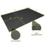 ProsourceFit 0.75" Exercise Puzzle Mat for Versatile Flooring