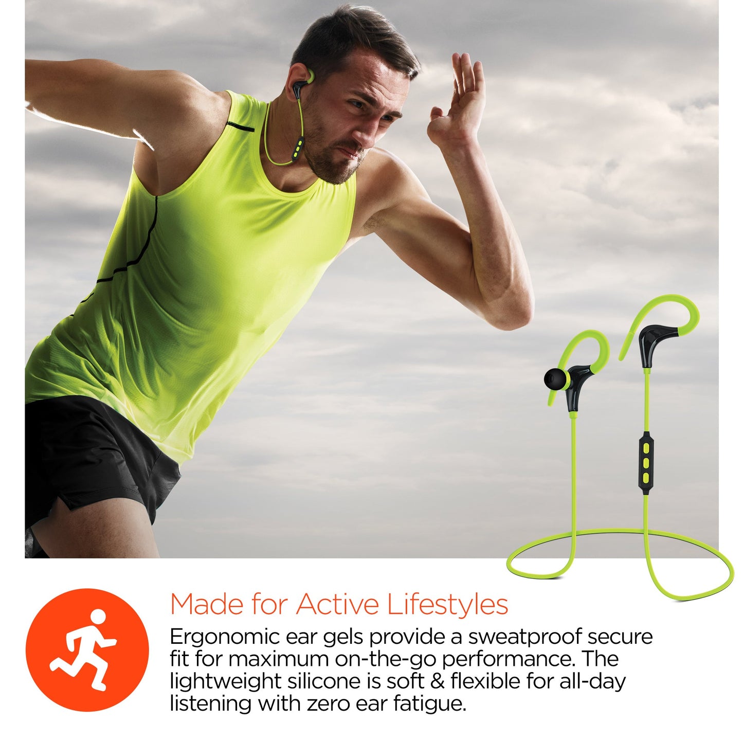 Écouteurs sans fil Bluetooth HyperGear Marathon Sport