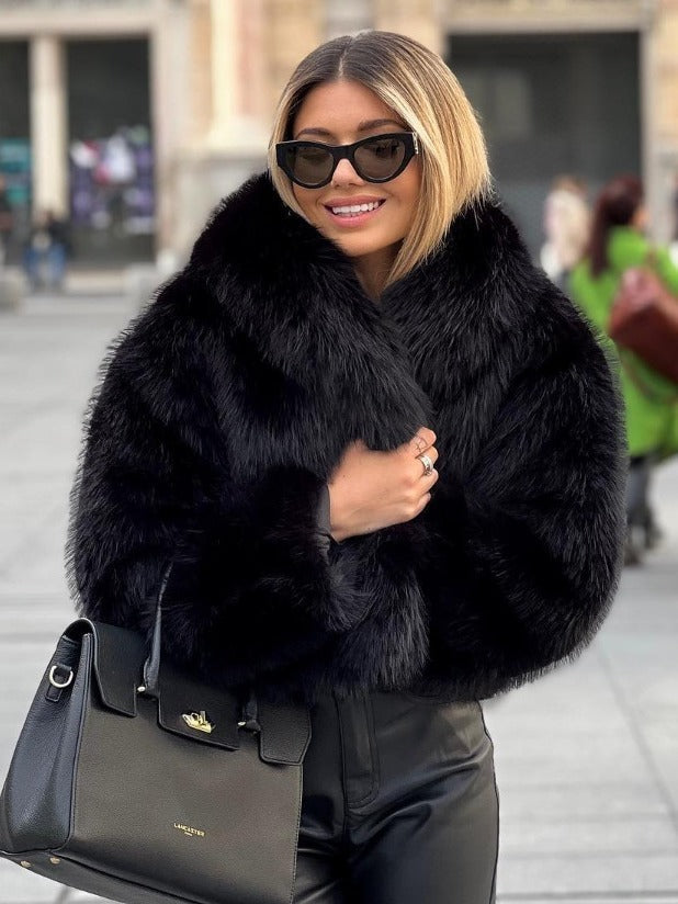 Winter Plush Coat - Stylish Warm Thicken Fluffy Jacket