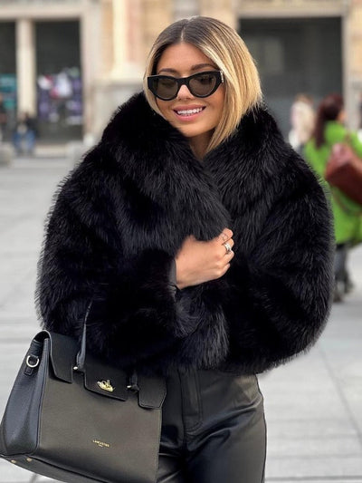 Winter Plush Coat - Stylish Warm Thicken Fluffy Jacket