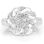 Bague en Argent Sterling Plaquée Or Jaune 14K avec Diamants de 0,28 Carat