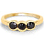 1.16 Carat Genuine Black Diamond Sterling Silver Engagement Ring