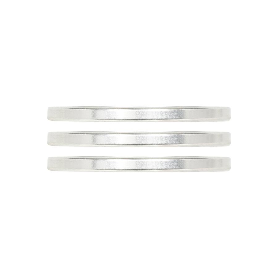 Entretoise de jeu de direction Industry Nine iRiX - Aluminium 2,5 mm Argent (3 pièces)