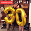 Luxury 32-Inch Number Foil Balloon for Celebrations