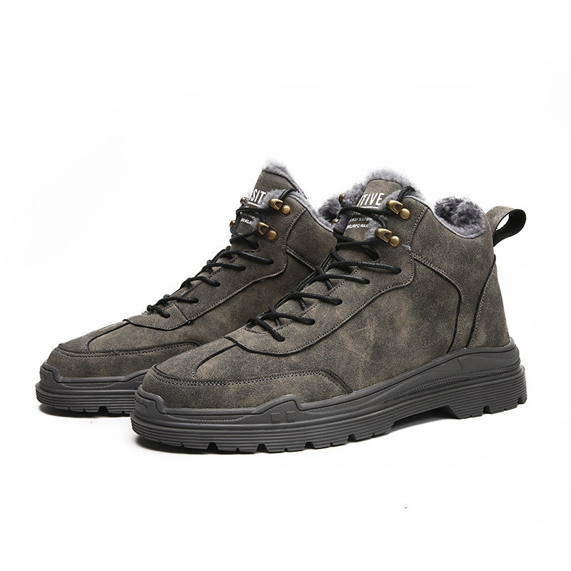 Premium Winter Fleece Outdoor Martin Boots
