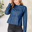 Veste zippée classique à col pour femmes pour une élégance au quotidien