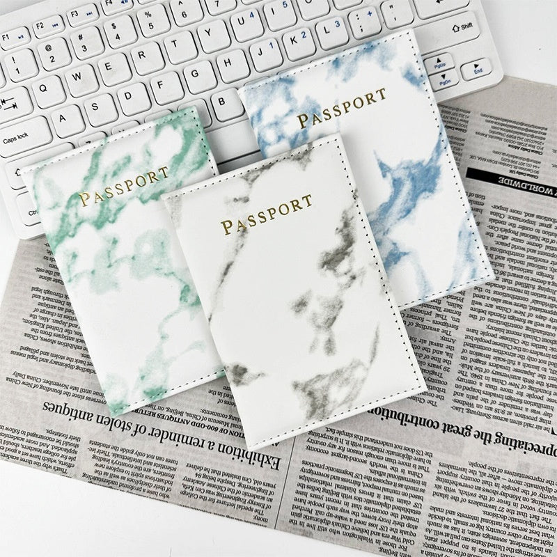 Marbling Passport Cover - Multifunctional Travel Accessory