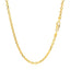 Chaîne en or jaune 14k avec maillons en câble et finition diamantée - 2,6 mm
