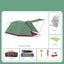 Premium Four-Person Outdoor Tunnel Tent for Camping
