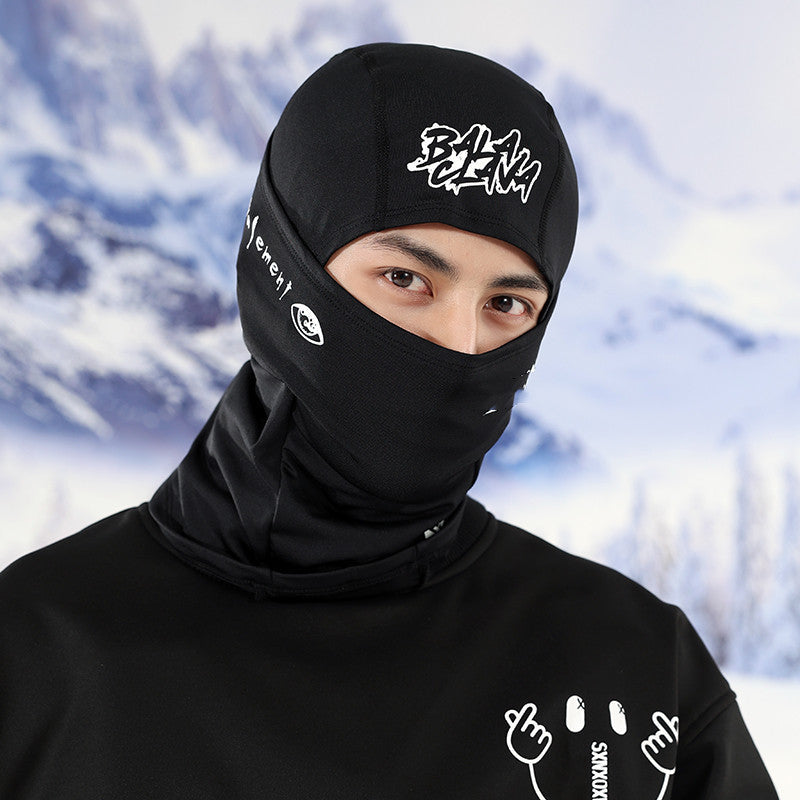 Masque de tête en velours coupe-vent pour le ski