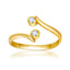 14k Yellow Gold Cubic Zirconia Toe Ring