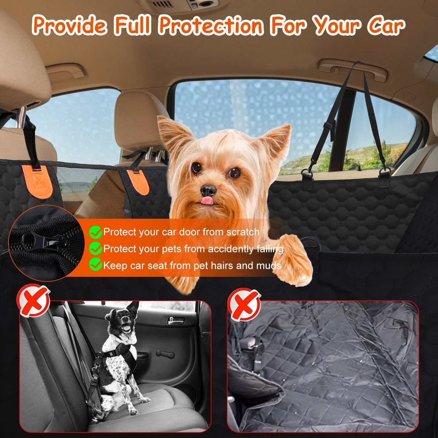 GBruno Dog Car Back Seat Cover