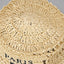 Chapeau de plage en toile brodé fait main