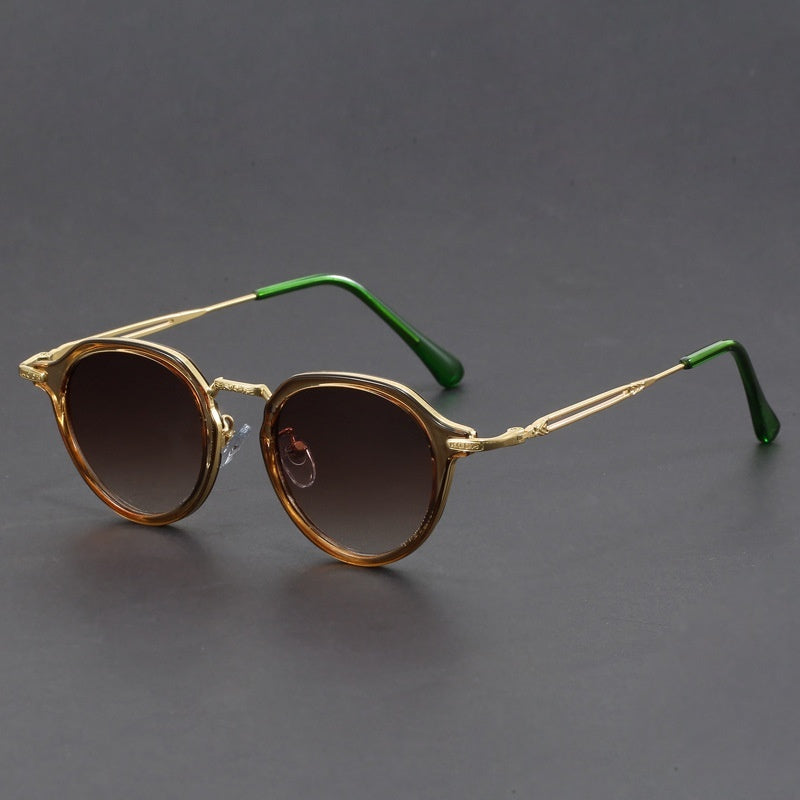 Premium Metal Circle Frame Sunglasses for Men and Women