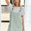 Robe salopette à bretelles larges ajustables et décolleté carré