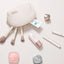 Conjunto de Neceseres Cosméticos Redondos Estilo Pastel para Viajes