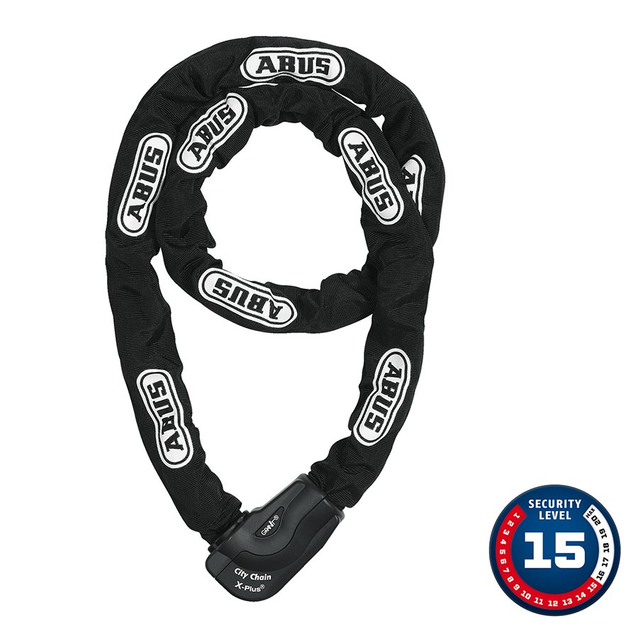 Abus Granit CityChain XPlus 1060K Chain Lock - 10mm x 170cm - Black