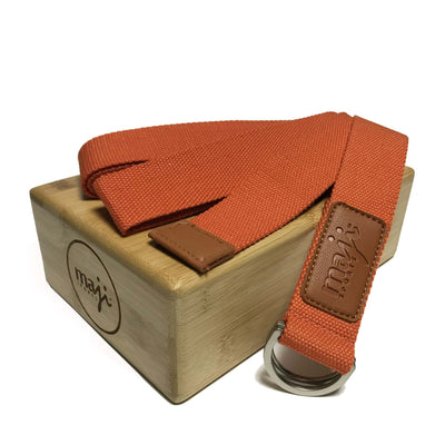 Bamboo Yoga Block & Strap Set for Enhanced Practice