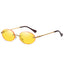 Metal Frame Oval Multicolor Sunglasses