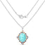 Colgante de Plata Esterlina de 18.50 Quilates con Múltiples Piedras Naturales