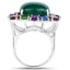 Anillo de Compromiso Multi-Piedra de 26.67 Quilates en Plata Esterlina .925