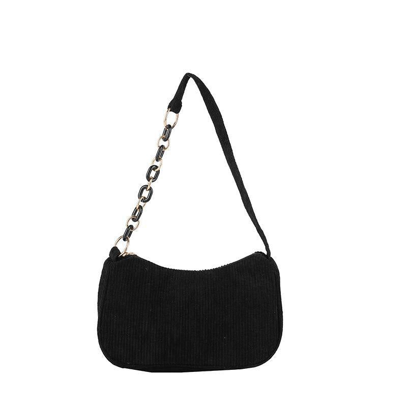 Artistic Minimalist Corduroy Crossbody Bag for Women