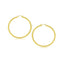 14k Yellow Gold Polished Hoop Earrings - 25 mm