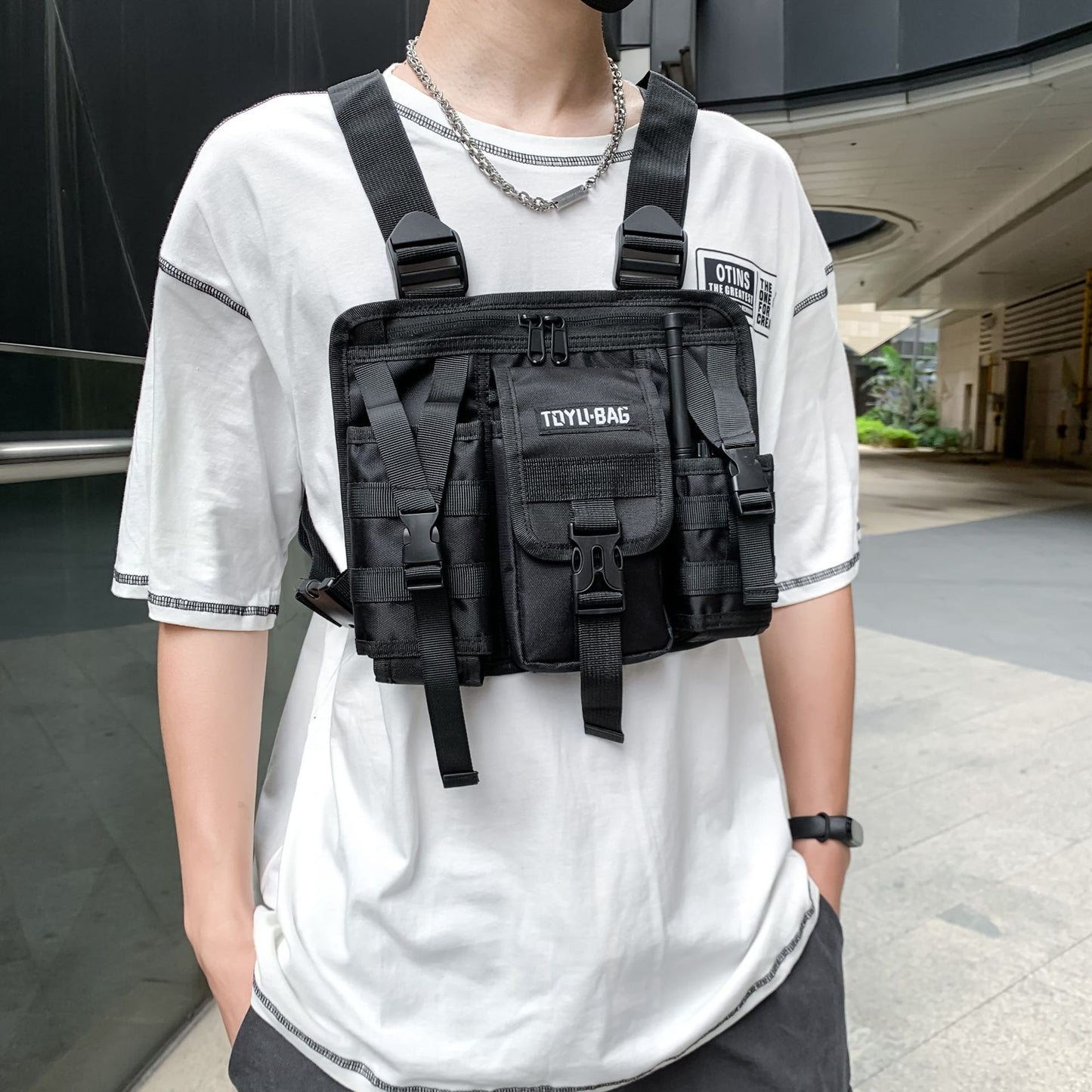 Street Vest Style Cross Body Bag