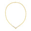 Collar de Diamantes de Corte Princesa de 1/2 Cttw en Oro Amarillo y Blanco de 10K