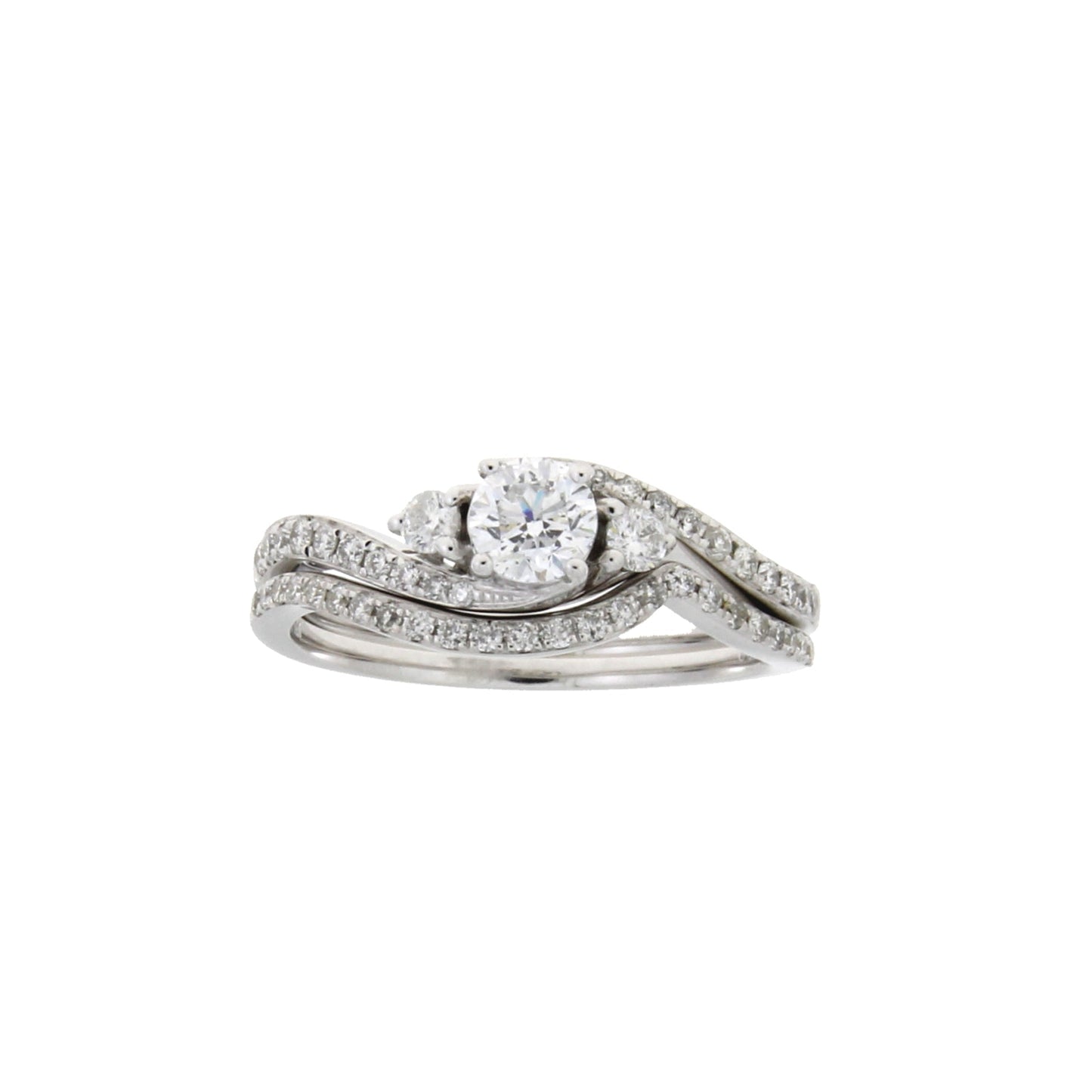 .70ct Diamond Engagement Ring Set in 14KT White Gold