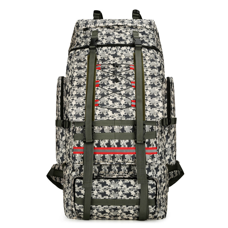 Mochila de Senderismo Camuflada Premium de 130L - Bolsa de Viaje Impermeable