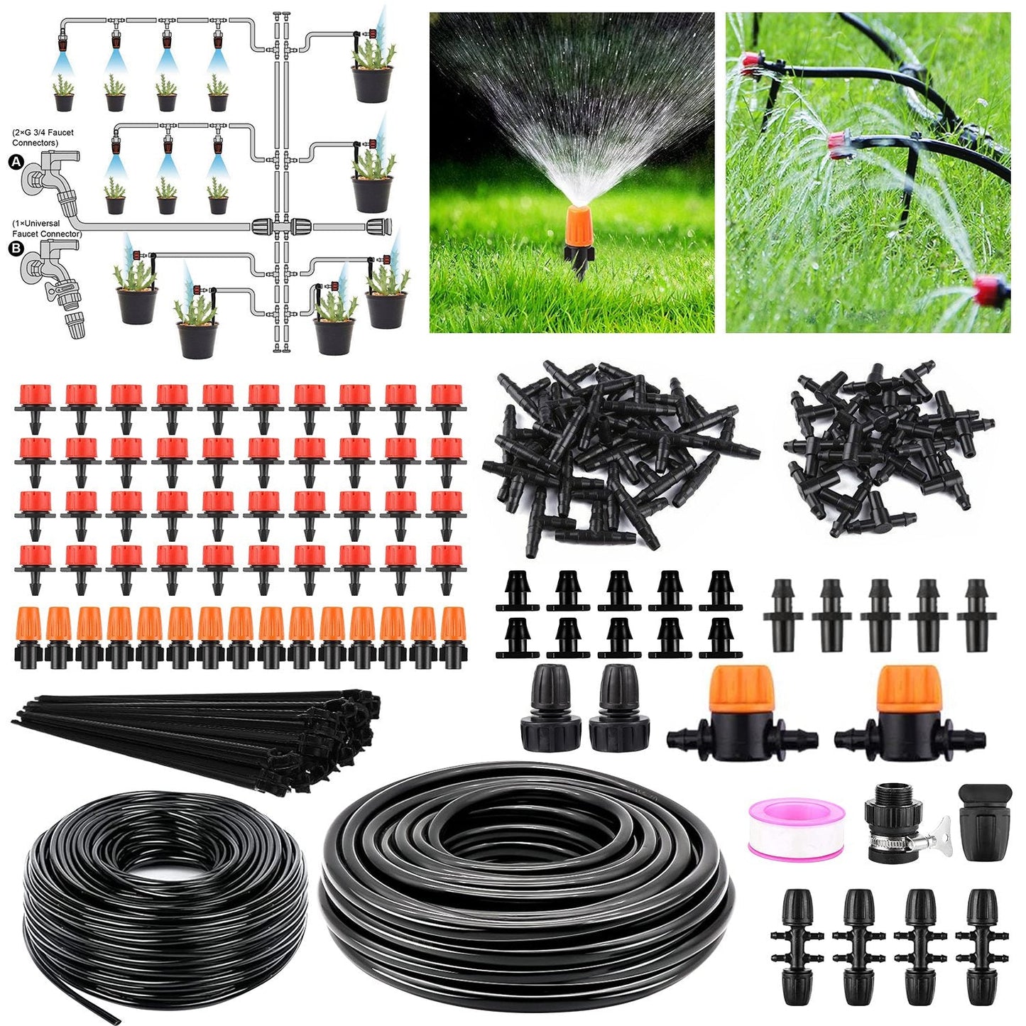 Kit de Riego por Goteo Premium para un Riego Eficiente del Jardín